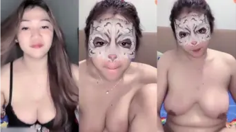 Nonton Langsung Miss Azkia Pake Lingerie Hitam, Bugil Seksi Bikin Gregetan.