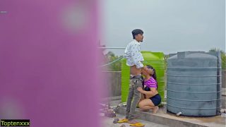 Ngentot Di Atap Rumah, Jangan Crot Di Dalem Memek Ya