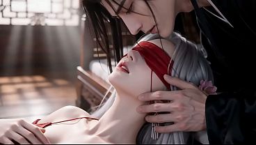 Cewek China Klasik Cantik Banget, Kulit Seputih Salju, Pake Baju Merah, Rambut Putih. Ngentot Mulut, Mancing Keluar, Episode Pertama, Bikinan Ai.