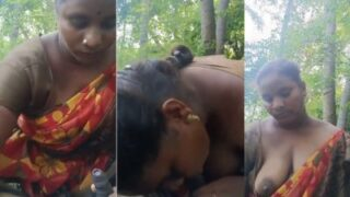 Desi Cewek Tamil Ngeblowjob Cowok India Di Tengah Hutan, Bikin Basah Kuyup!