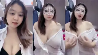 Live Cewek Tobrut Pake Baju Tembus Pandang Bikin Makin Greget
