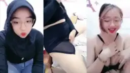Hijab Hitam Live Pamer Tubuh Mulus Bikin Gregetan