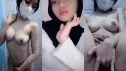Rarah Si Hijab Sexy Toket Montok Mainin Memek Sampe Basah 2
